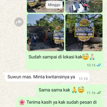 Pengiriman Papan Bunga Duka Pakulonan