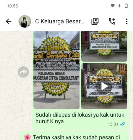 Pengiriman Papan Bunga Duka Pakulonan