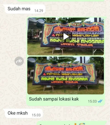 Pengiriman Papan Bunga Pakulonan